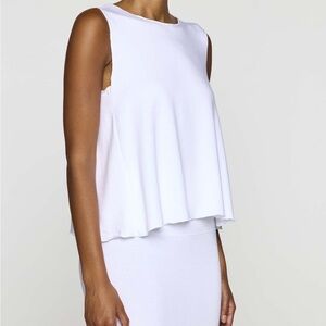 Bleusalt The Swing White Sleeveless Tank Top Sz 0‎ EUC